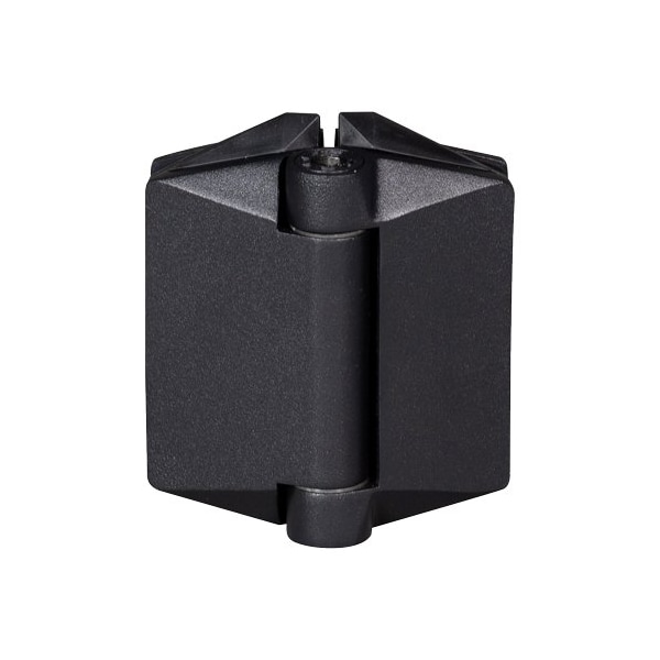 Cr Laurence Matte Black Glass-To-Glass Mount Polaris 125 Series Soft Close Gate Hinge P0L180125MBL - main